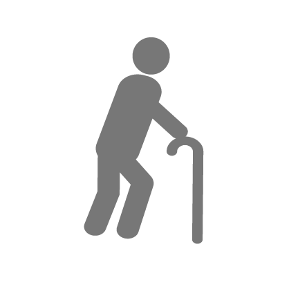 Person with Cane Gray