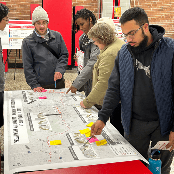 Red Line Maryland Public Viewing Preliminary Alternatives Map